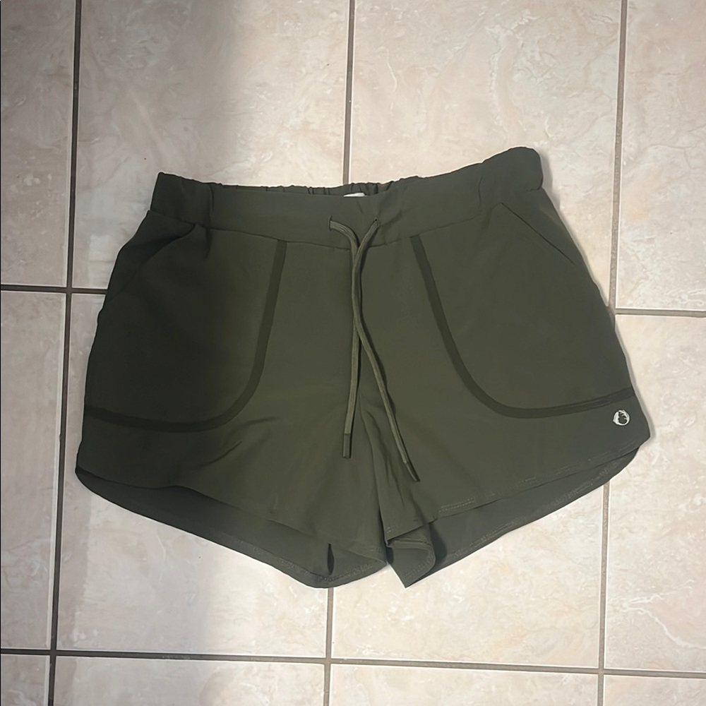 Olive Green Women's Shorts